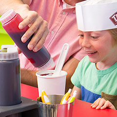 Make your own ice cream in our Taste Lab