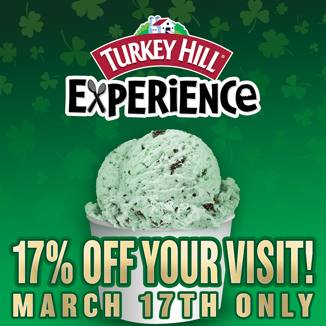 Celebrate St. Patrick's Day at Turkey Hill Experience!